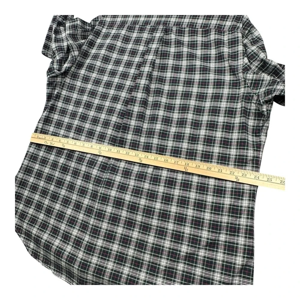 Polo Ralph Lauren Shirt Men XL Green White Black Red Tartan Plaid Classic Preppy